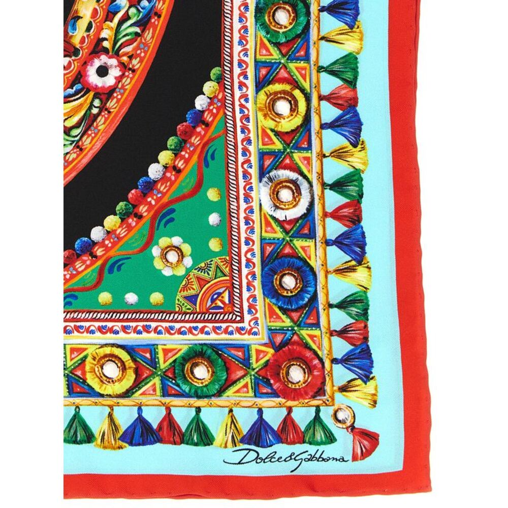 Dolce & Gabbana Multicolor Silk Women's Scarf - Picture 2 of 3